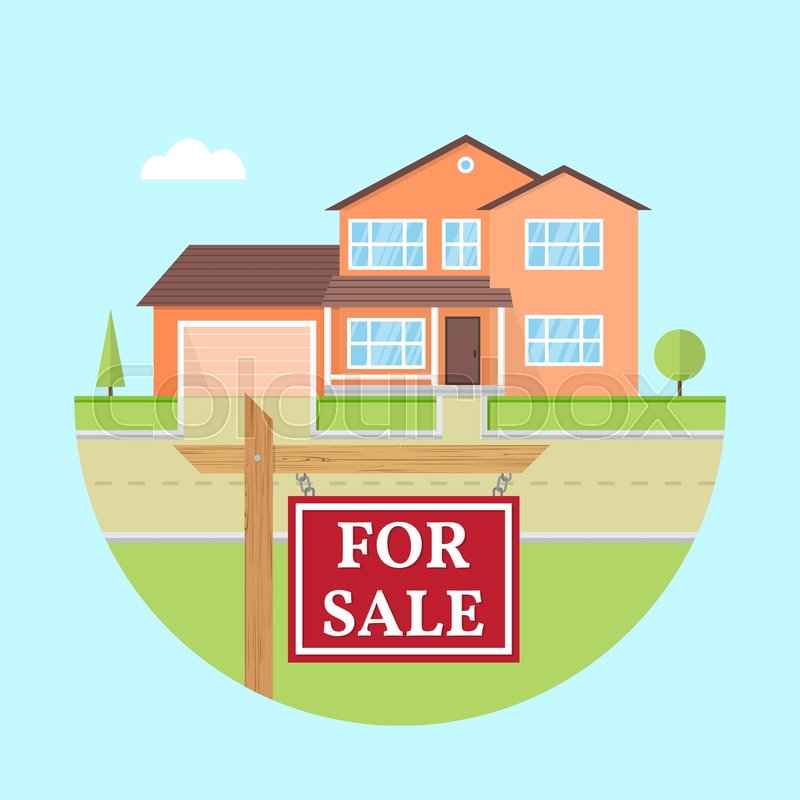 House For Sale Vector Flat Icon Stock Vector Colourbox 800x800 House For Sale Vector Flat Icon Stock Vector Colourbox