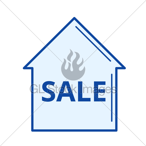 House For Sale Line Icon Gl Stock Images 500x500 House For Sale Line Icon Gl Stock Images