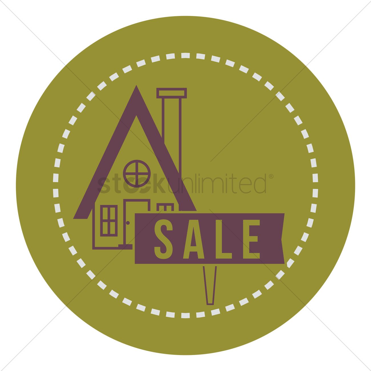House For Sale Icon Vector Image 1300x1300 House For Sale Icon Vector Image
