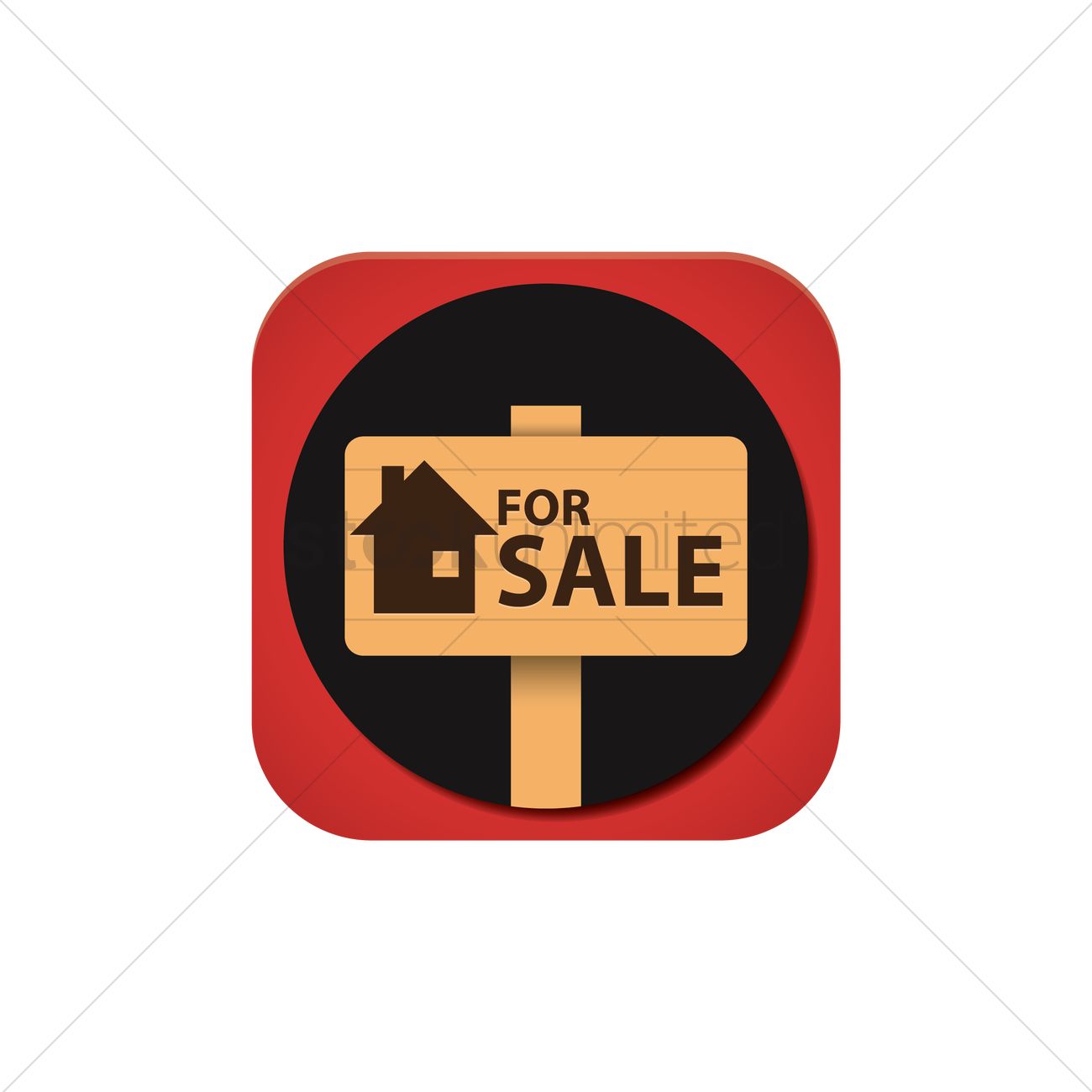 House For Sale Icon Vector Image 1300x1300 House For Sale Icon Vector Image