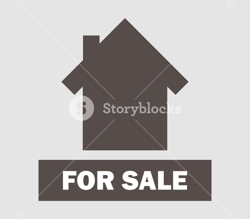 Icon House For Sale On White Background Royalty Free Stock Image 1000x875 Icon House For Sale On White Background Royalty Free Stock Image