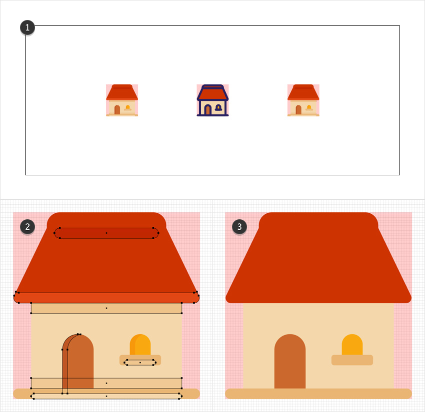 How To Make A House Icon In Adobe Illustrator 850x825 How To Make A House Icon In Adobe Illustrator