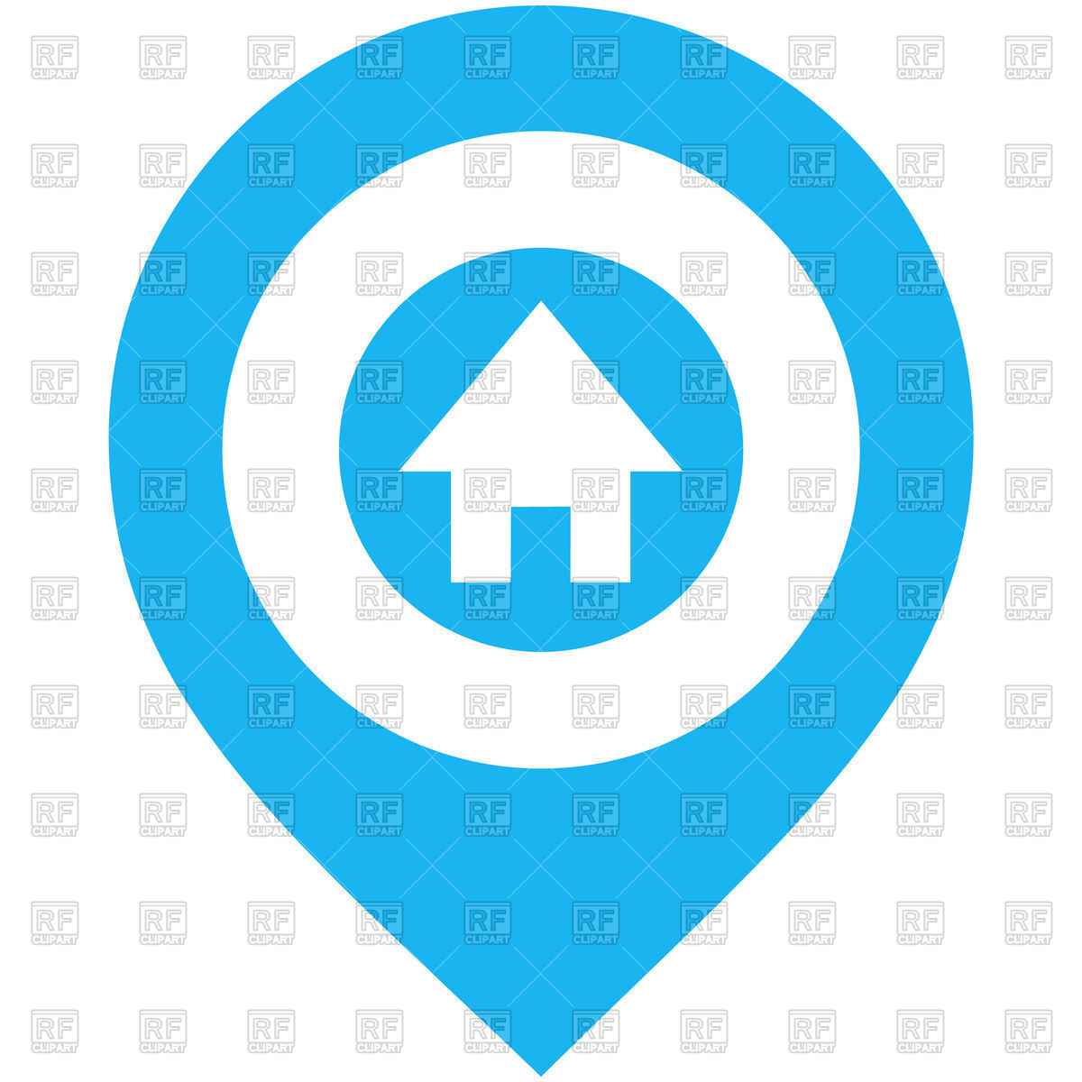 Map Marker With House Icon Vector Image Of Icons And Emblems 1200x1200 Map Marker With House Icon Vector Image Of Icons And Emblems