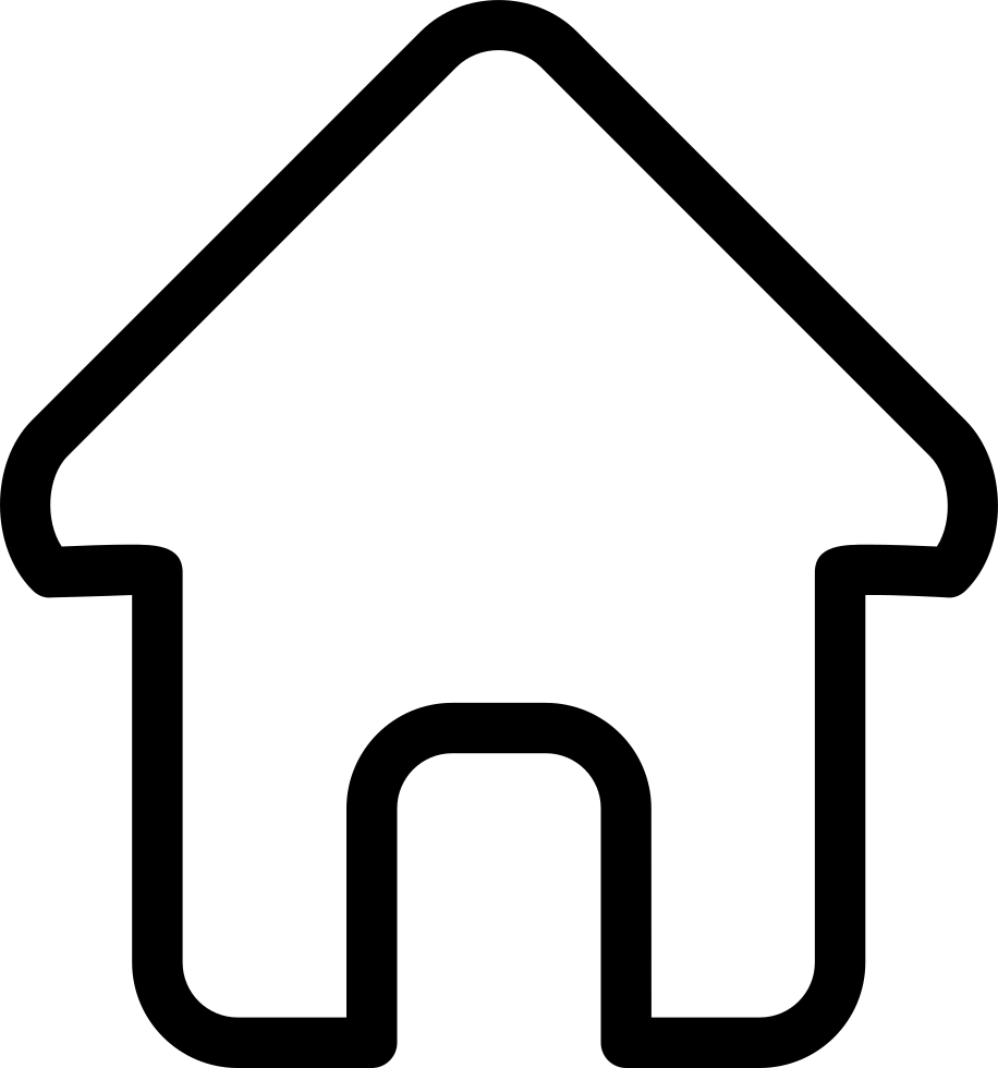 916x980 House Outline Png Icon Free Download