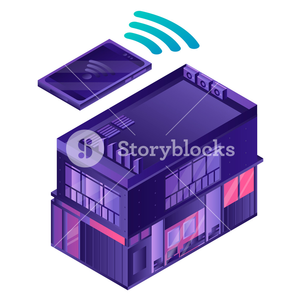 1000x1000 Smart House Icon Isometric Of Smart House Vector Icon For Web