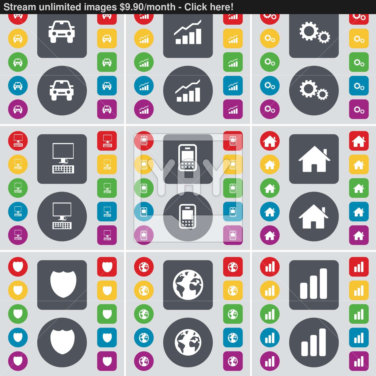 Car, Graph, Gear, Pc, Mobile Phone, House, Badge, Earth, Diagram 1600x1600 Car, Graph, Gear, Pc, Mobile Phone, House, Badge, Earth, Diagram