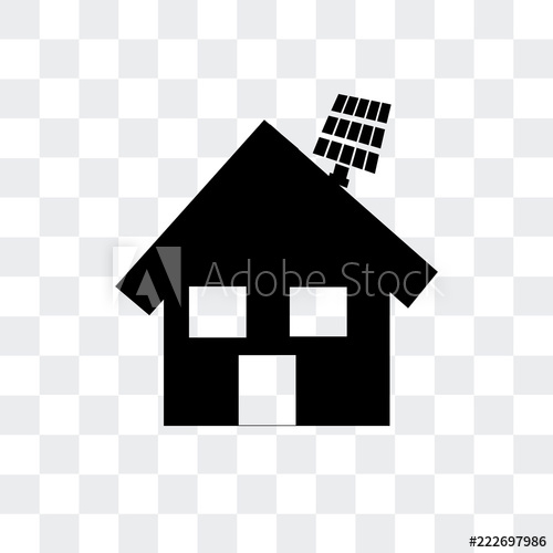 Eco House Icon Isolated On Transparent Background Modern 500x500 Eco House Icon Isolated On Transparent Background Modern