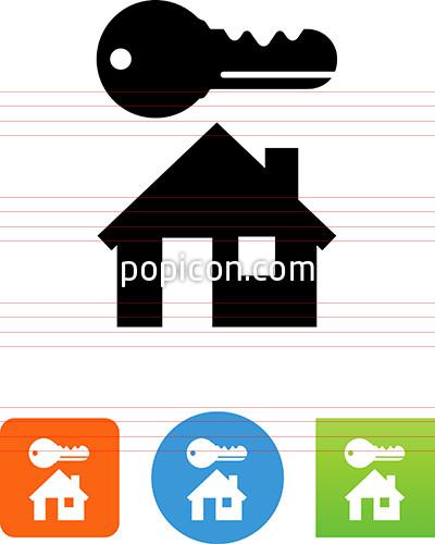 400x500 House And Key Icon