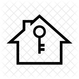 256x256 House Key Icon Of Line Style