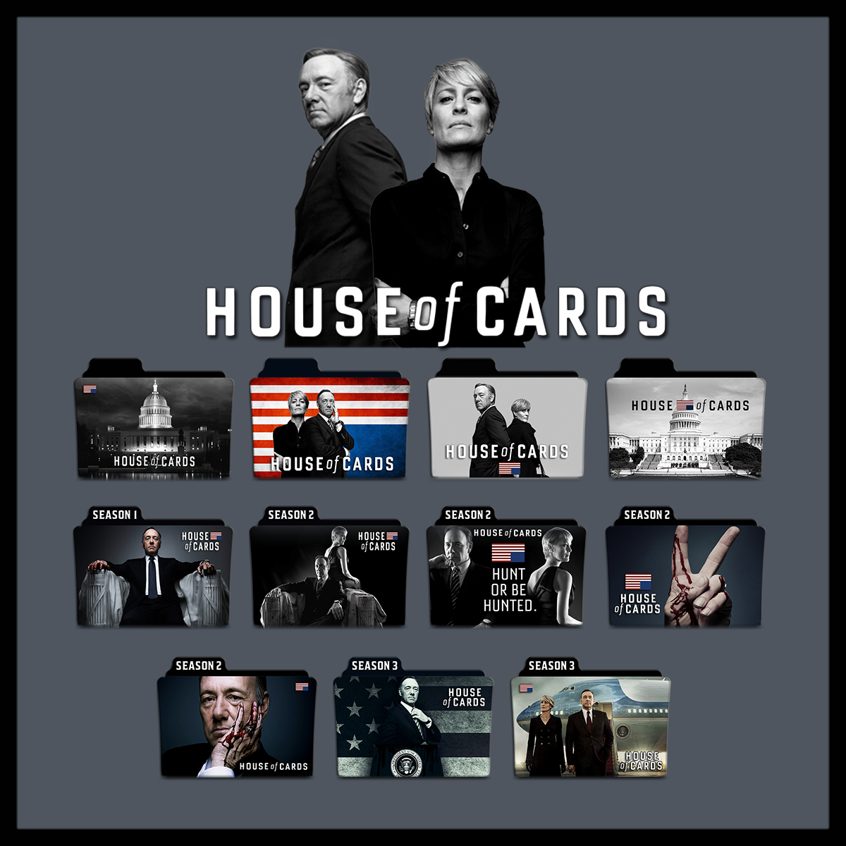 1200x1200 House Of Cards Folder Icons