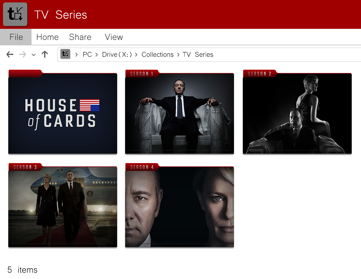 1202x929 House Of Cards Folder Icons