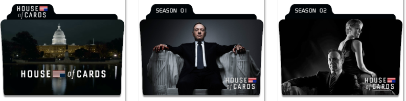 794x199 House Of Cards Folder Icons