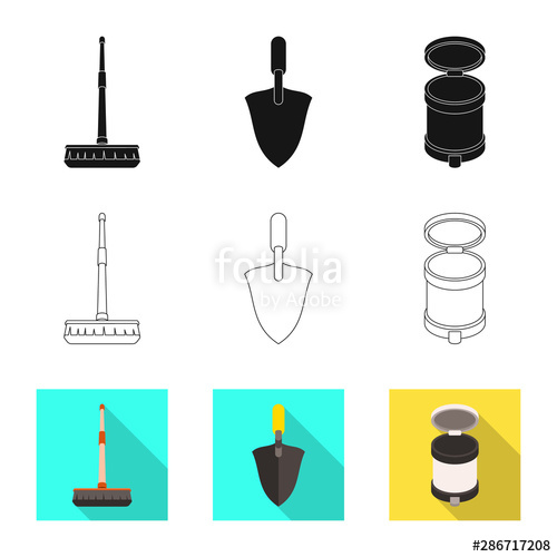 Vector Design Of Cleanup And Household Icon Set Of Cleanup 500x500 Vector Design Of Cleanup And Household Icon Set Of Cleanup