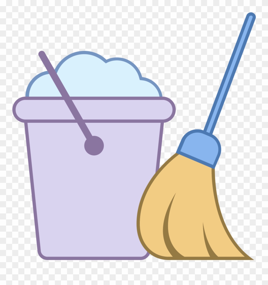 880x935 A Housekeeping Icon Is A Bucket And A Mop Next To Each