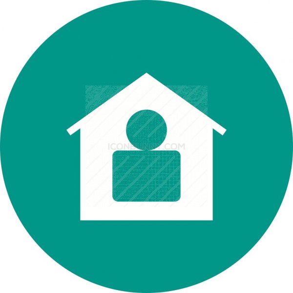 600x600 Resident Flat Round Icon