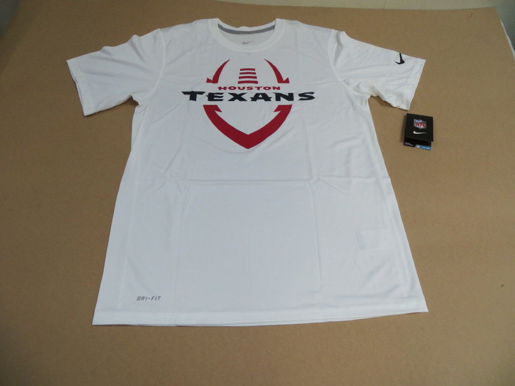 1024x768 Nike Dri Fit Houston Texans Icon Men's T Shirt White New Small