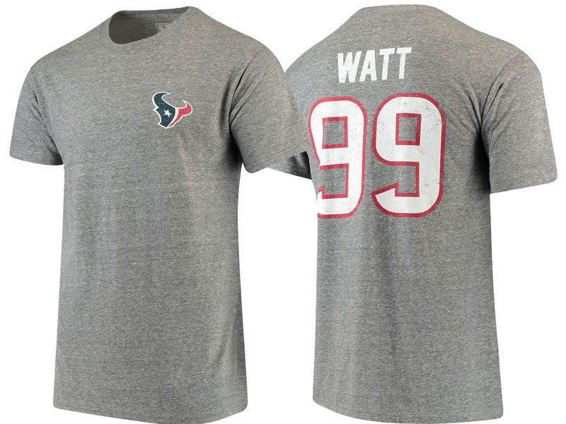 800x600 Texans J J Watt Gray Icon Tri Blend T Shirt