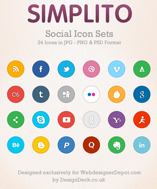 550x663 Free Social Media Icon Sets The Jotform Blog