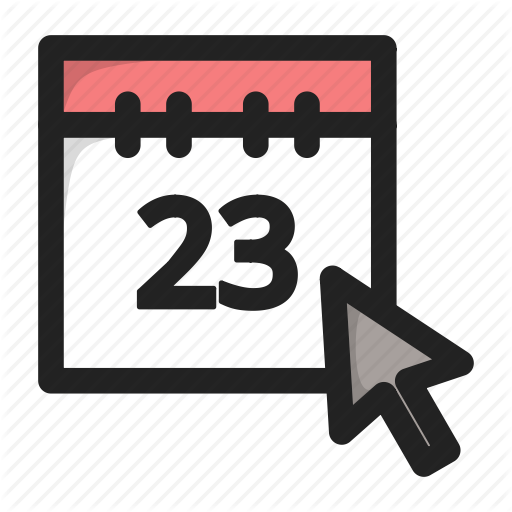 512x512 Calend, Calendar, Click, Cursor, Day, Hover Icon