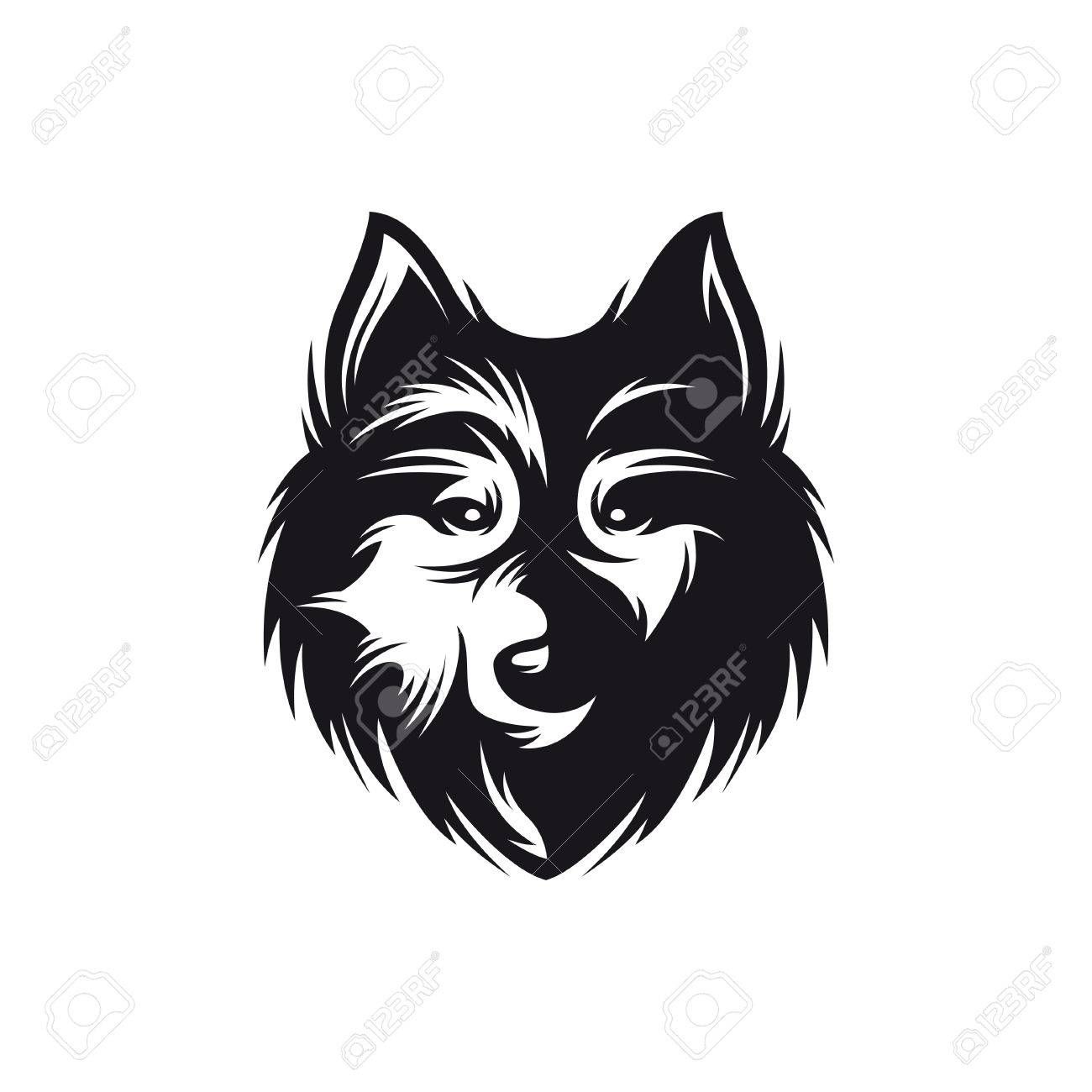 1300x1300 Howling Wolf Head Logo
