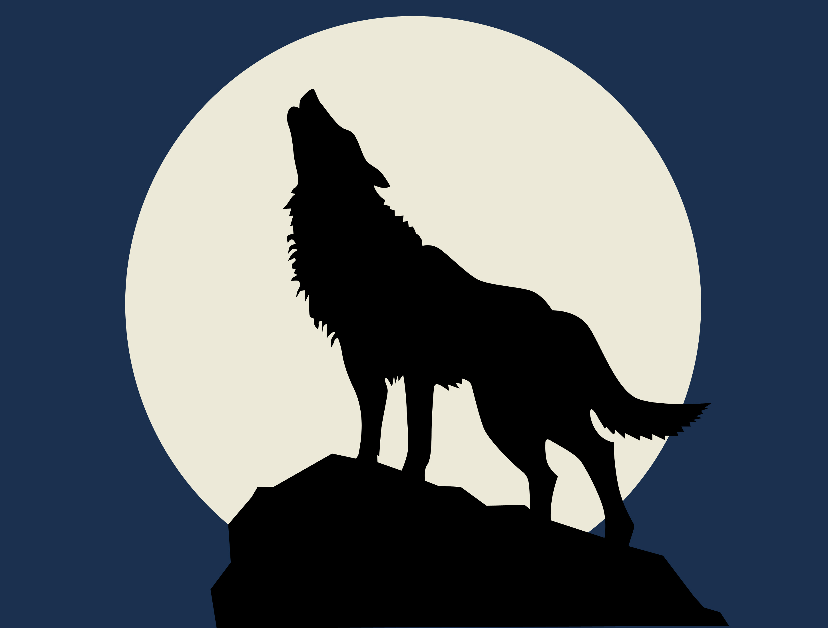 Howling Wolf Icon at Vectorified.com | Collection of Howling Wolf Icon ...