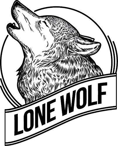 404x500 Pen Sketch Howling Wolf Husky Cartoon Art Icon Vinyl