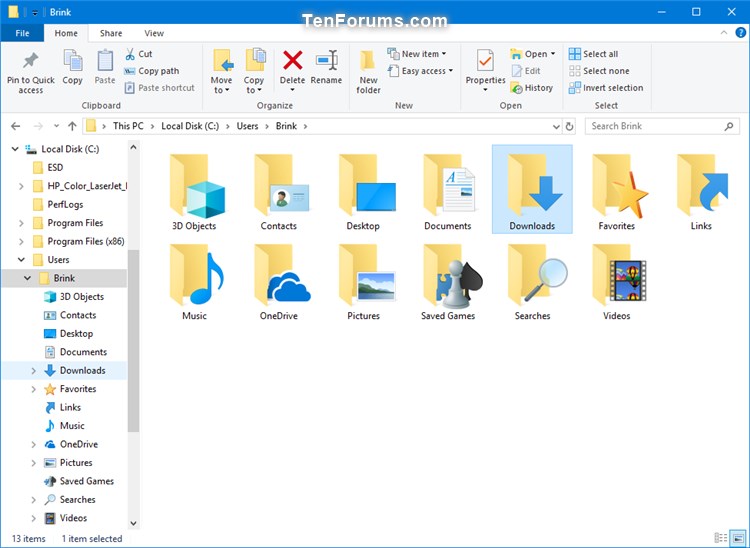 750x548 Change Or Restore Downloads Folder Icon In Windows Tutorials