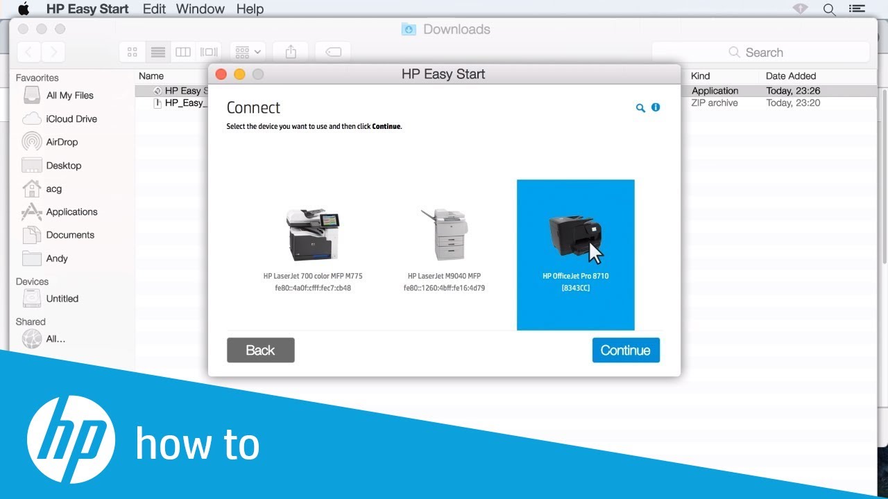 1280x720 How To Install A Wireless Hp Printer In Macos Hp Printers Hp
