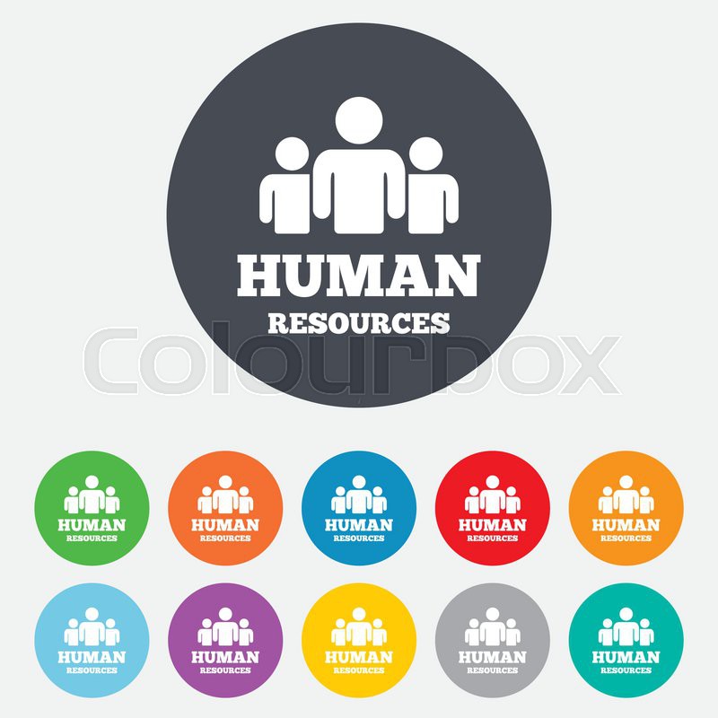 800x800 Human Resources Sign Icon Hr Symbol Stock Vector Colourbox