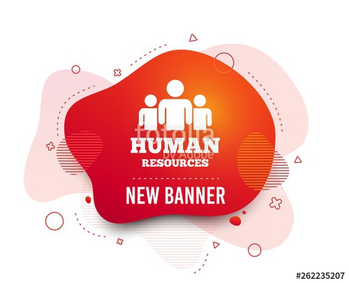 500x405 Fluid Badge Human Resources Sign Icon Hr Symbol Workforce