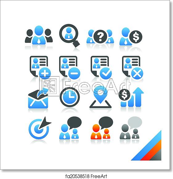561x581 Free Art Print Of Business Human Resource Icon Vector