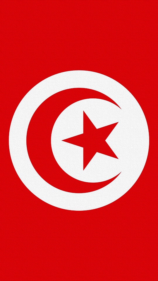 540x960 Download Wallpaper Tunisia, Flag, Star, Symbols Samsung