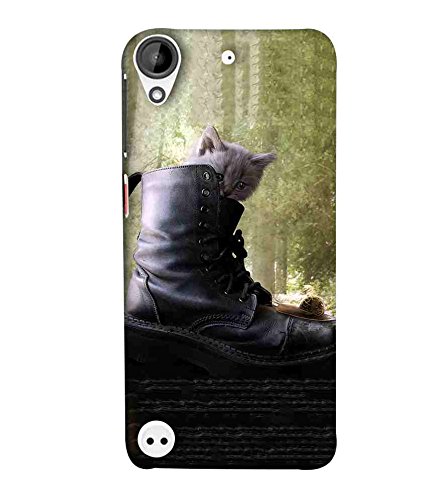 445x500 For Htc Desire Black Star Printed Designer Back