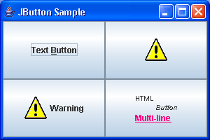 300x200 Displaying A Button With An Icon Label Button Swing Jfc Java