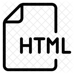 256x256 Html Icon Of Line Style