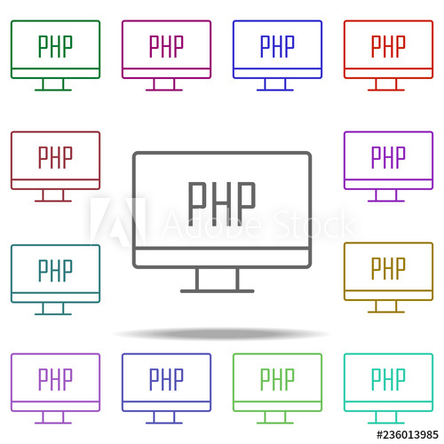 500x500 Html Code Icon Elements Of Online And Web Filled In Multi Color