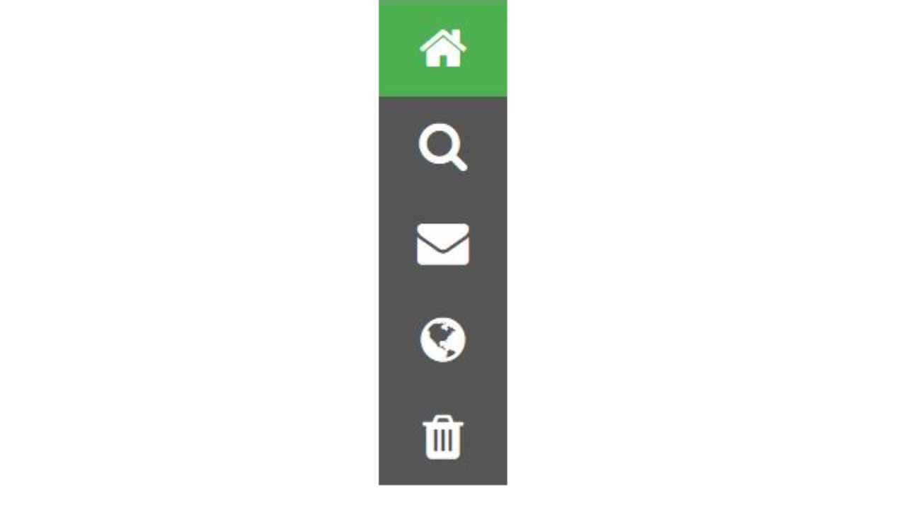 1280x720 How To Create Navigation Icon Bar In Html