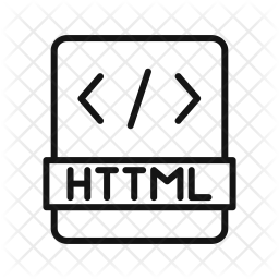 256x256 Html, Css, Language, Program Icon Of Line Style