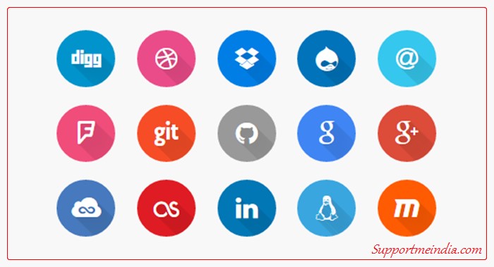 700x379 All Social Media Icon And Background Color Html Css Hex Code List