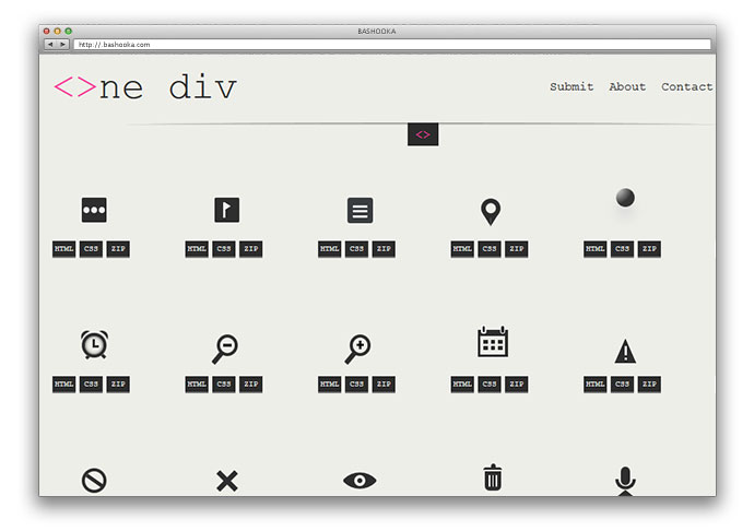 690x486 Pure Css Icon Sets Bashooka