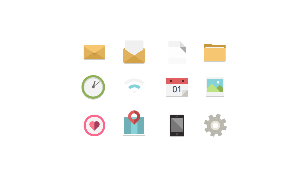 1024x600 A Library Of Icons Designed In Browser Using Only One Html Element
