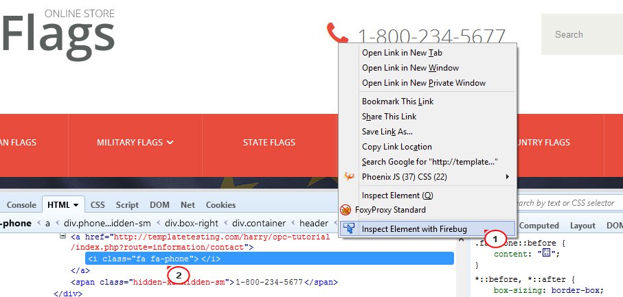 907x433 Opencart How To Change Phone Number And Icon In Header