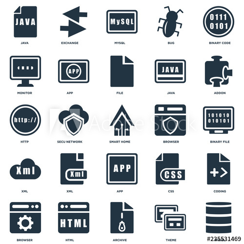 500x500 Elements Such As Mysql, Theme, Archive, Html, Browser, Addon, App