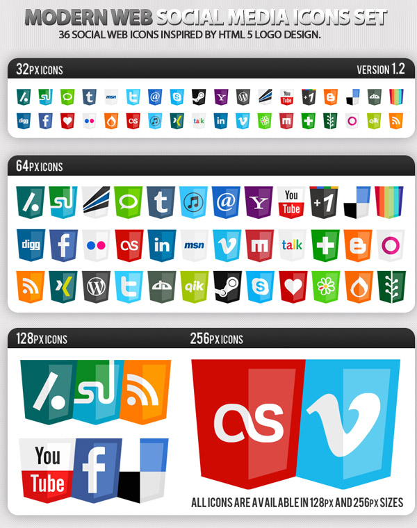 600x760 Web Social Icons Set Logo Style Icons Graphic Design
