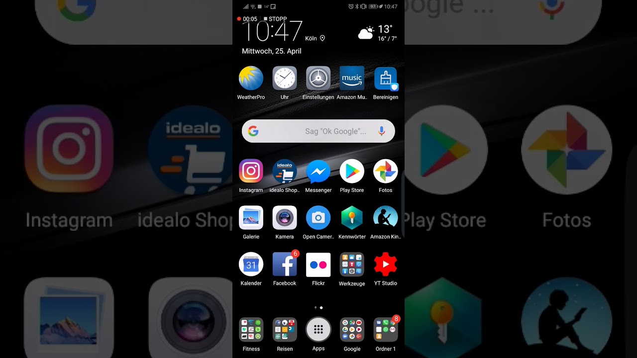 1280x720 Huawei Setting Up The Drawer, Icons And Icon Shortcuts