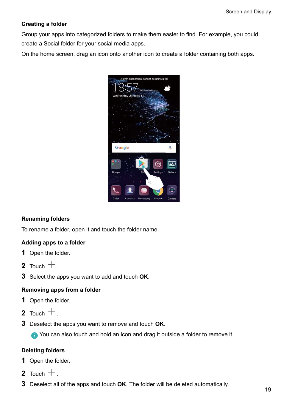 954x1350 Creating A Folder, Renaming Folders, Adding Apps To A Folder