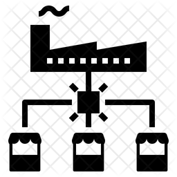 256x256 Hub Icon Of Glyph Style