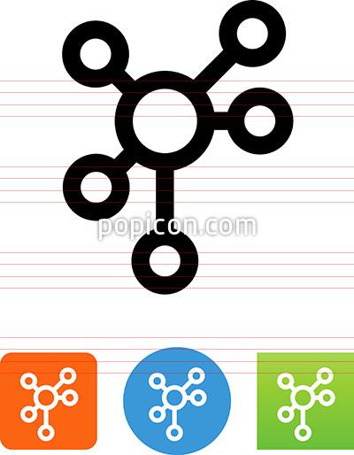400x514 Vector Network Hub Icon