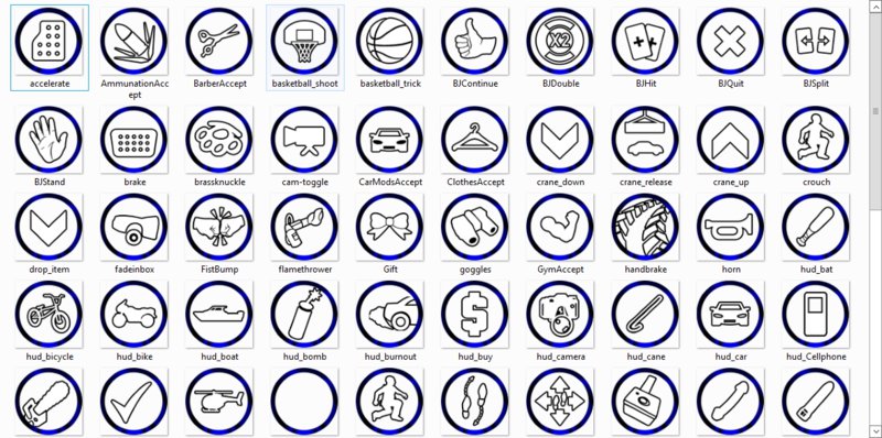 800x398 Gta San Andreas Hud Icon Colour Blue Neon For Android Mod