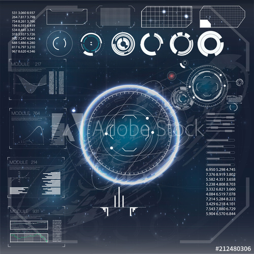 500x500 Hud Or Icon Abstract Futuristic Hud Object Hud Futuristic